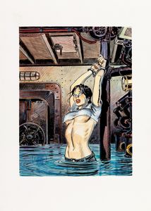 Alfonso Font : Prigioniera  - Asta Fumetti: i Maestri dell'Erotismo - Associazione Nazionale - Case d'Asta italiane