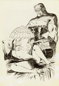 Leone Frollo : Naga - Frankenstein in guepi�re  - Asta Fumetti: i Maestri dell'Erotismo - Associazione Nazionale - Case d'Asta italiane