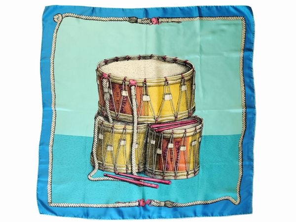 Fornasetti, Foulard in seta  - Asta Vintagemania - Associazione Nazionale - Case d'Asta italiane