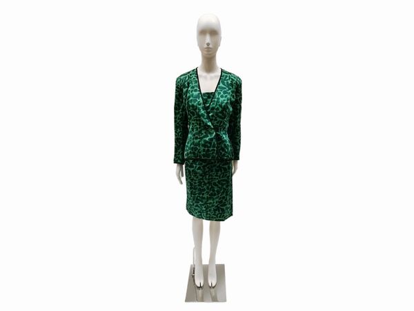 Andrea Odicini, Compos� in seta verde  - Asta Vintagemania - Associazione Nazionale - Case d'Asta italiane