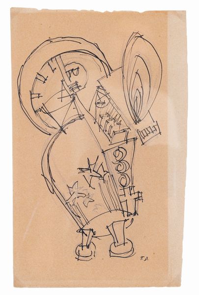 FORTUNATO DEPERO : Donna con rosario  - Asta Asta di arte moderna e contemporanea - Associazione Nazionale - Case d'Asta italiane