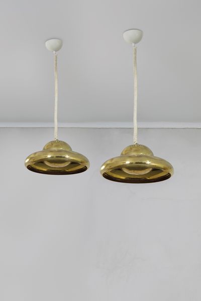 TOBIA SCARPA : Due lampade a sospensione mod. Fior di Loto  - Asta Made in Gavina - Associazione Nazionale - Case d'Asta italiane