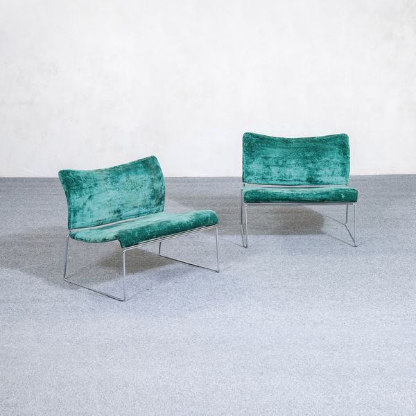 Kazuhide Takahama : Due poltrone mod. Saghi  - Asta Made in Gavina - Associazione Nazionale - Case d'Asta italiane