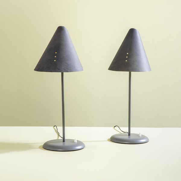 Man Ray : Due lampade da tavolo mod. La lune sous le chapeau  - Asta Made in Gavina - Associazione Nazionale - Case d'Asta italiane