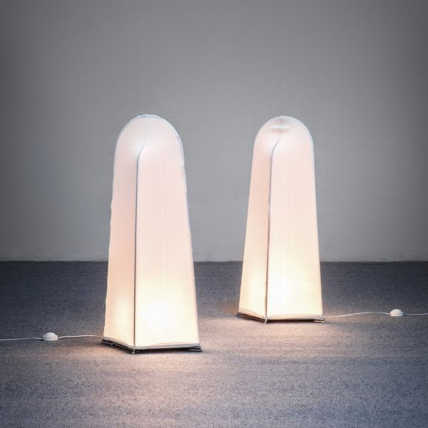 Kazuhide Takahama : Due lampade da terra mod. Kazuki  - Asta Made in Gavina - Associazione Nazionale - Case d'Asta italiane