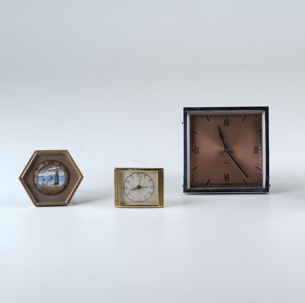 Lotto di 5 svegliette diverse (Veglia, Junghans ecc<BR>  - Asta Pendole e orologi - Associazione Nazionale - Case d'Asta italiane