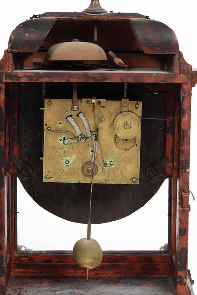 Pendola da tavolo Neuchateloise, firmata L.F. Huguenin a la chaux de fond, XVIII secolo  - Asta Pendole e orologi - Associazione Nazionale - Case d'Asta italiane