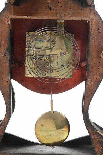 Pendola da tavolo tipo Neuchatel, Svizzera seconda met del XVIII secolo, firma Joseph Piano, Horologer de la ville  - Asta Pendole e orologi - Associazione Nazionale - Case d'Asta italiane