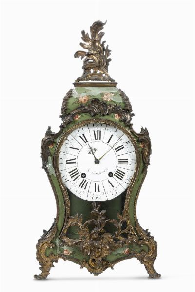 Pendola Cartel da tavolo, Francia XVIII-XIX secolo  - Asta Pendole e orologi - Associazione Nazionale - Case d'Asta italiane