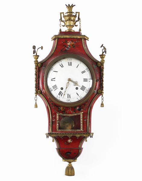 Pendola Cartel da parete. Francia XVIII-XIX secolo  - Asta Pendole e orologi - Associazione Nazionale - Case d'Asta italiane