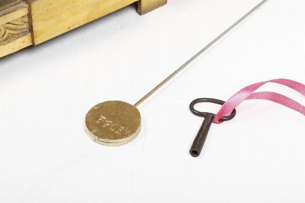 Pendola in bronzo firmata G.L.Levy Paris. Francia XIX secolo  - Asta Pendole e orologi - Associazione Nazionale - Case d'Asta italiane