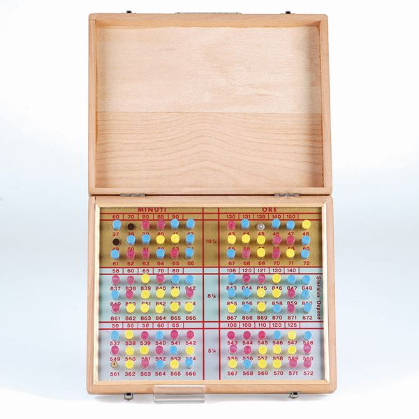 Scatola di lancette Alfa Lux  - Asta Pendole e orologi - Associazione Nazionale - Case d'Asta italiane