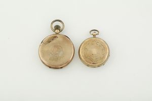 Due orologi da tasca in oro 14k  - Asta Pendole e orologi - Associazione Nazionale - Case d'Asta italiane