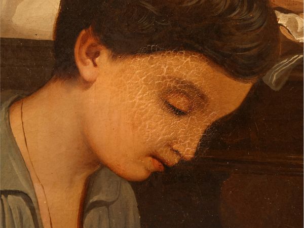Cesare Bartolena : Preghiera della sera 1852  - Asta L'arte di arredare - Associazione Nazionale - Case d'Asta italiane