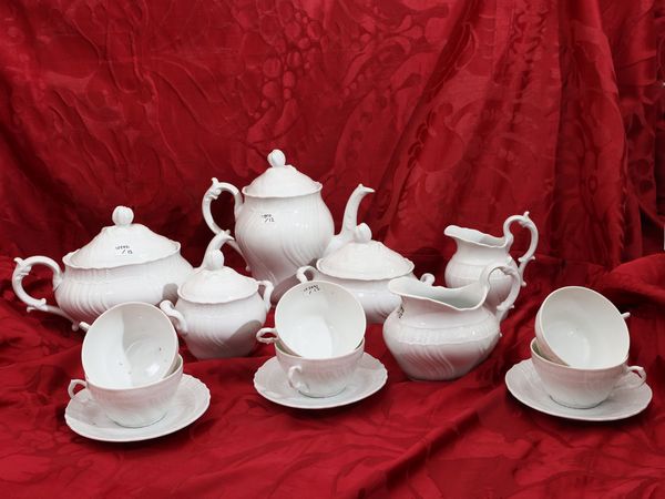 Servizio da t� e caff� in porcellana, Richard Ginori  - Asta L'arte di arredare - Associazione Nazionale - Case d'Asta italiane