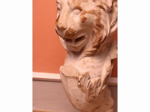 Cariatide in marmo bianco  - Asta L'arte di arredare - Associazione Nazionale - Case d'Asta italiane