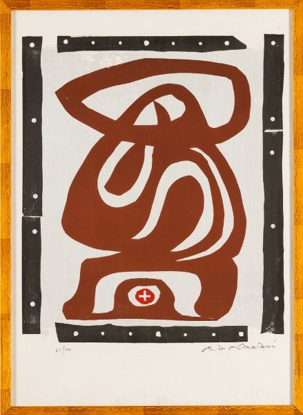 Arturo Carmassi : Senza titolo  - Asta Collezione Profenna - Associazione Nazionale - Case d'Asta italiane