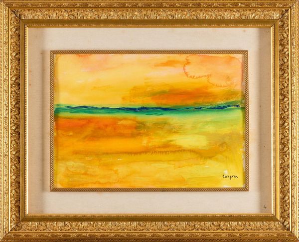 ANTONIO CORPORA : Laguna a Orbetello  - Asta Collezione Profenna - Associazione Nazionale - Case d'Asta italiane