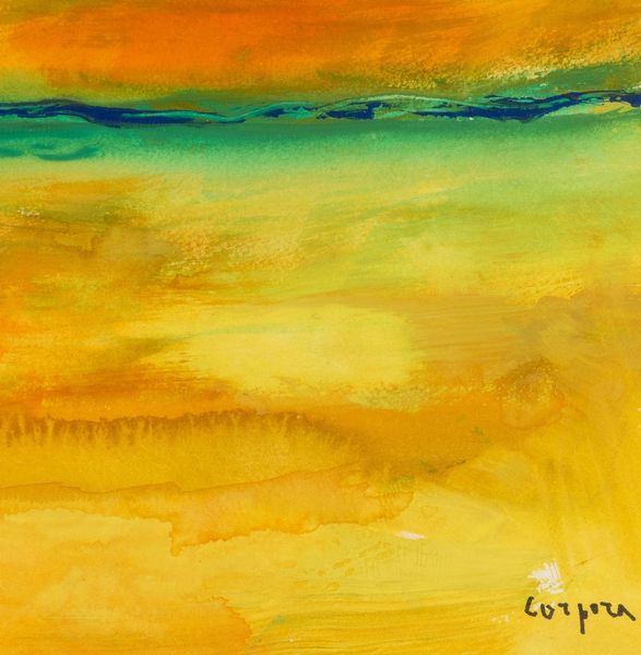 ANTONIO CORPORA : Laguna a Orbetello  - Asta Collezione Profenna - Associazione Nazionale - Case d'Asta italiane