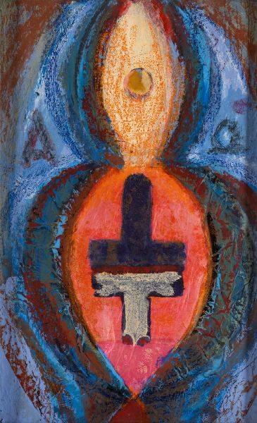 Bruno Ceccobelli : Nell'amicizia ogni pensiero nasce nel silenzio  - Asta Collezione Profenna - Associazione Nazionale - Case d'Asta italiane