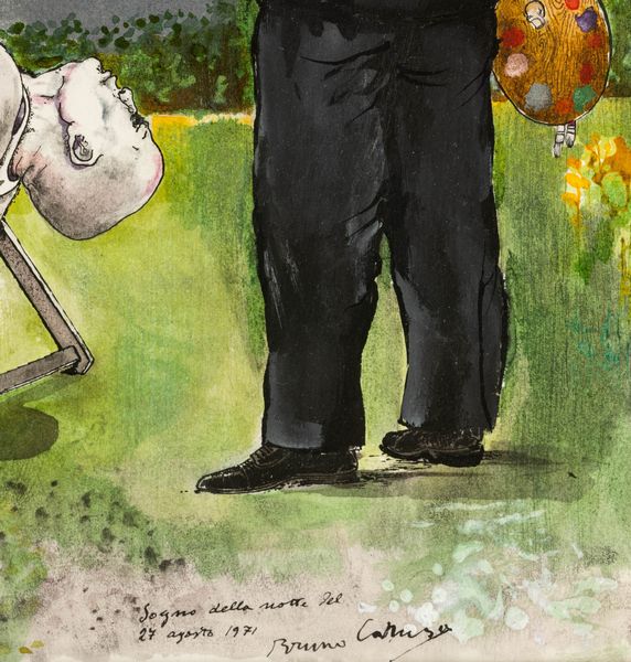 Bruno Caruso : Sogno della notte del 27 agosto 1971  - Asta Collezione Profenna - Associazione Nazionale - Case d'Asta italiane