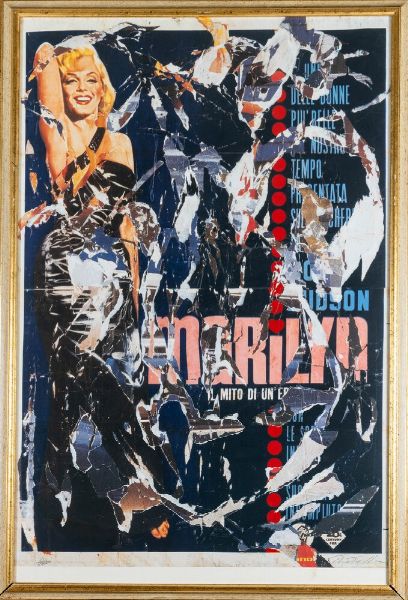 MIMMO ROTELLA : Marilyn  - Asta Collezione Profenna - Associazione Nazionale - Case d'Asta italiane