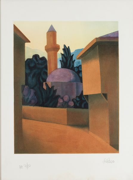 Salvo : Senza titolo (Minareto)  - Asta Collezione Profenna - Associazione Nazionale - Case d'Asta italiane