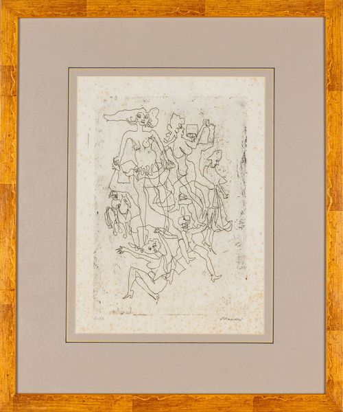 MINO MACCARI : Senza titolo  - Asta Collezione Profenna - Associazione Nazionale - Case d'Asta italiane