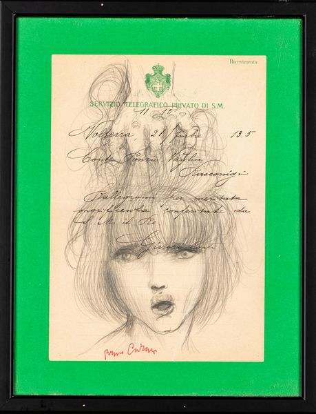 Bruno Caruso : Senza titolo  - Asta Collezione Profenna - Associazione Nazionale - Case d'Asta italiane