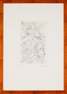 MINO MACCARI : Senza titolo  - Asta Collezione Profenna - Associazione Nazionale - Case d'Asta italiane