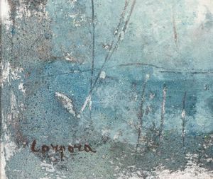 ANTONIO CORPORA : Lazzurro silenzioso  - Asta Collezione Profenna - Associazione Nazionale - Case d'Asta italiane