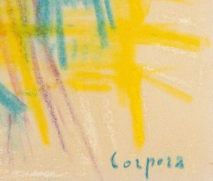 ANTONIO CORPORA : Senza titolo  - Asta Collezione Profenna - Associazione Nazionale - Case d'Asta italiane