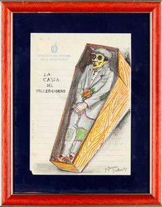 Bruno Caruso : La cassa del mezzogiorno  - Asta Collezione Profenna - Associazione Nazionale - Case d'Asta italiane