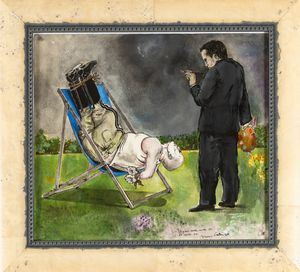 Bruno Caruso : Sogno della notte del 27 agosto 1971  - Asta Collezione Profenna - Associazione Nazionale - Case d'Asta italiane