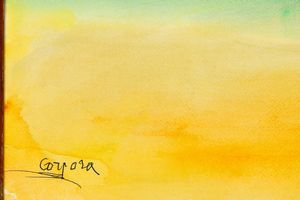 ANTONIO CORPORA : Alba sul Sahara  - Asta Collezione Profenna - Associazione Nazionale - Case d'Asta italiane