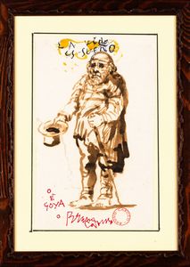 Bruno Caruso : Senza titolo  - Asta Collezione Profenna - Associazione Nazionale - Case d'Asta italiane