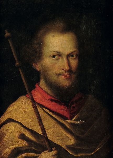 Artista rudolfino dell�inizio del XVII secolo Ritratto di personaggio in veste di Santo  - Asta Dipinti Antichi - Associazione Nazionale - Case d'Asta italiane