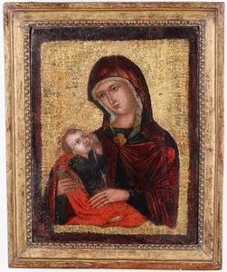 Caterino di Marco detto Catarino Veneziano, nei modi di - Madonna con bambino