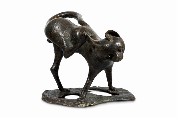 PERICLE FAZZINI : Gatto  - Asta Arte Moderna e Contemporanea - Associazione Nazionale - Case d'Asta italiane