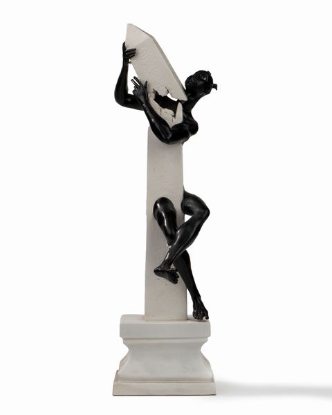 Andrea Spadini : Moro con obelisco  - Asta Arte Moderna e Contemporanea - Associazione Nazionale - Case d'Asta italiane