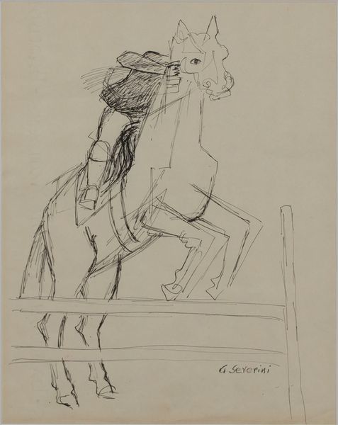 Gino Severini : Cavallo a Merano  - Asta Arte Moderna e Contemporanea - Associazione Nazionale - Case d'Asta italiane
