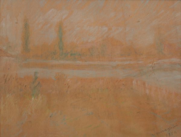 PIO SEMEGHINI : Paesaggio a Burano con alberi  - Asta Arte Moderna e Contemporanea - Associazione Nazionale - Case d'Asta italiane