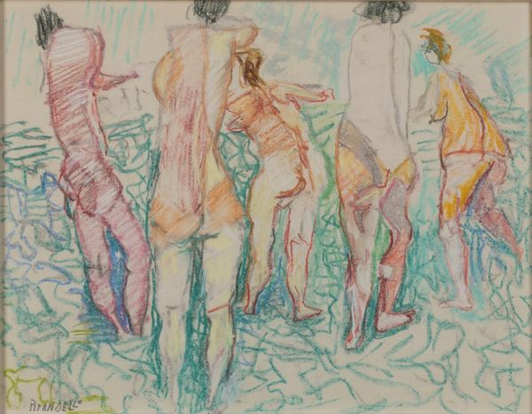 FAUSTO PIRANDELLO : Bagnanti  - Asta Arte Moderna e Contemporanea - Associazione Nazionale - Case d'Asta italiane