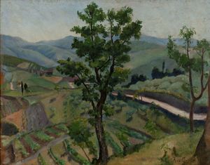 Raffaele De Grada - Paesaggio della Val di Chianti