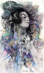 Renzo Vespignani - Volto di donna