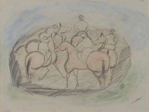 GIUSEPPE CESETTI - Fantini a cavallo