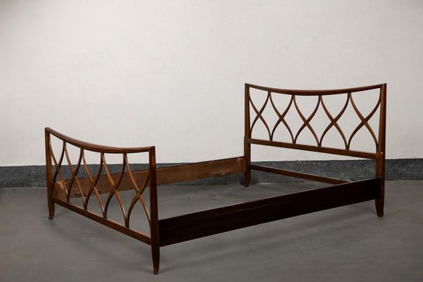 PAOLO BUFFA : Letto matrimoniale  - Asta Design e Arti Decorative - Associazione Nazionale - Case d'Asta italiane