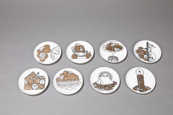 Piero Fornasetti : Set  - Asta Design e Arti Decorative - Associazione Nazionale - Case d'Asta italiane