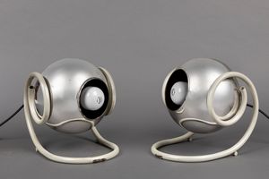 MANIFATTURA ITALIANA - Coppia di lampade da tavolo