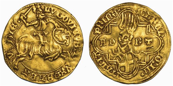 DUCATO DI SAVOIA. LUDOVICO I DI SAVOIA. IL GENEROSO, 1440-1465. Ducato d�oro. Cornavin.  - Asta Numismatica - Associazione Nazionale - Case d'Asta italiane